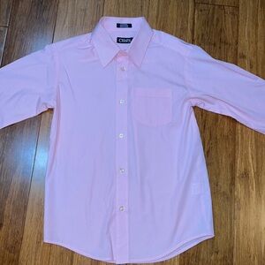 CHAPS Boys pink long sleeve button down oxford shirt in pink size 10 NWOT